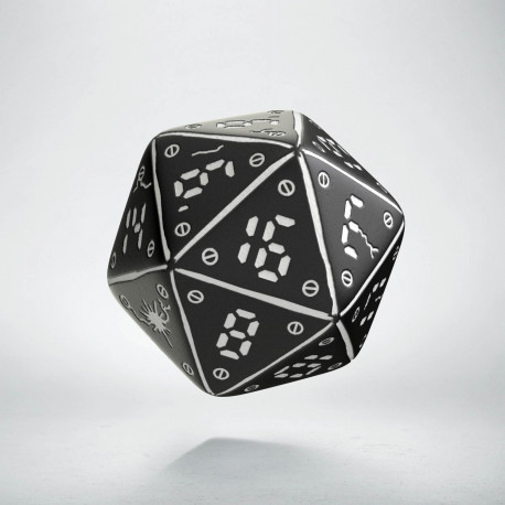 D20 Neuroshima Black & white Die (1)