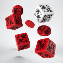 Kingsburg Dice & Tokens set Red