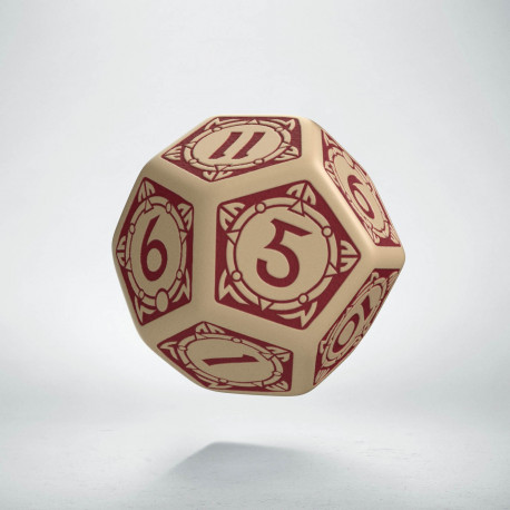 D12 Viking Beige & burgundy Die (1)