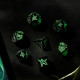 Call of Cthulhu Dice Black & glow-in-the-dark Dice Set (7)