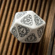 D20 Level Counter White & black Die