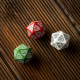 D20 Level Counter Green & white Die