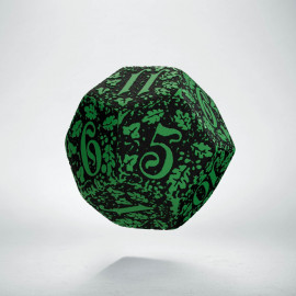 D12 Forest Green-black die