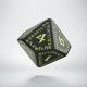 D10 Runic Black - glow in the dark die