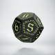 D12 Runic Black - glow in the dark die