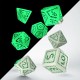 "Digital" Glowing Dice Set