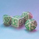 "Digital" Glowing Dice Set